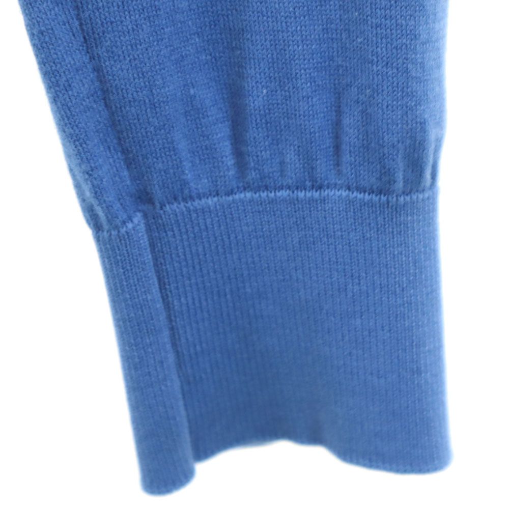 JOHN SMEDLEY ジョンスメドレー イギリス製 長袖 ニット カーディガン S 青紺 レディース