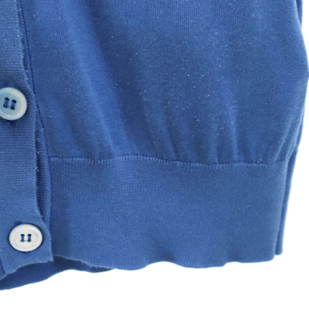 JOHN SMEDLEY ジョンスメドレー イギリス製 長袖 ニット カーディガン S 青紺 レディース