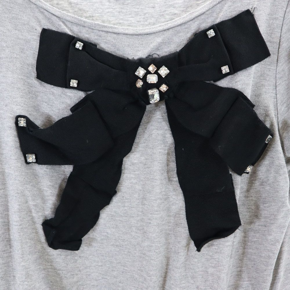 LANVIN en Bleu ランバンオンブルー 日本製 半袖 Tシャツ 38 グレー レディース