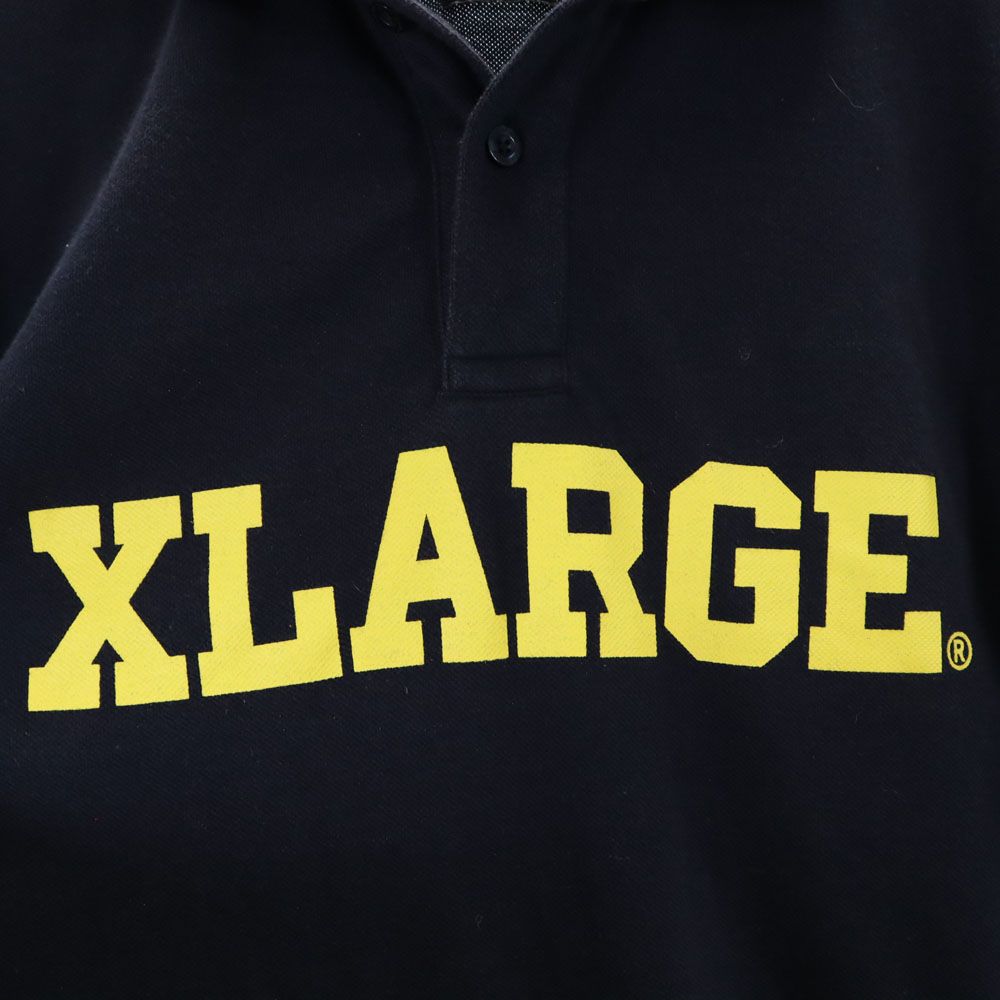 Champion チャンピオン エクストララージ コラボ 半袖 ポロシャツ M ネイビー 鹿の子 メンズ