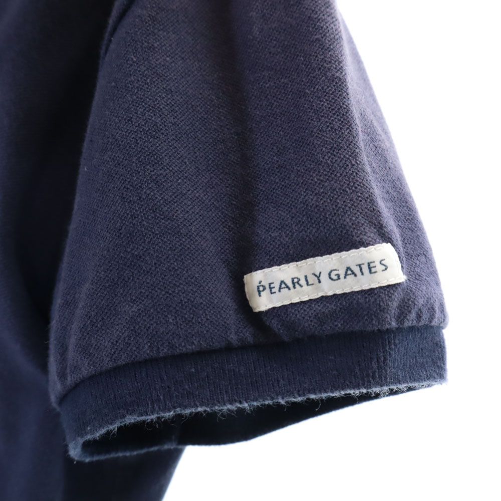 Jack Bunny!! ジャックバニー ゴルフ 半袖 ポロシャツ 1 ネイビー 鹿の子 レディース