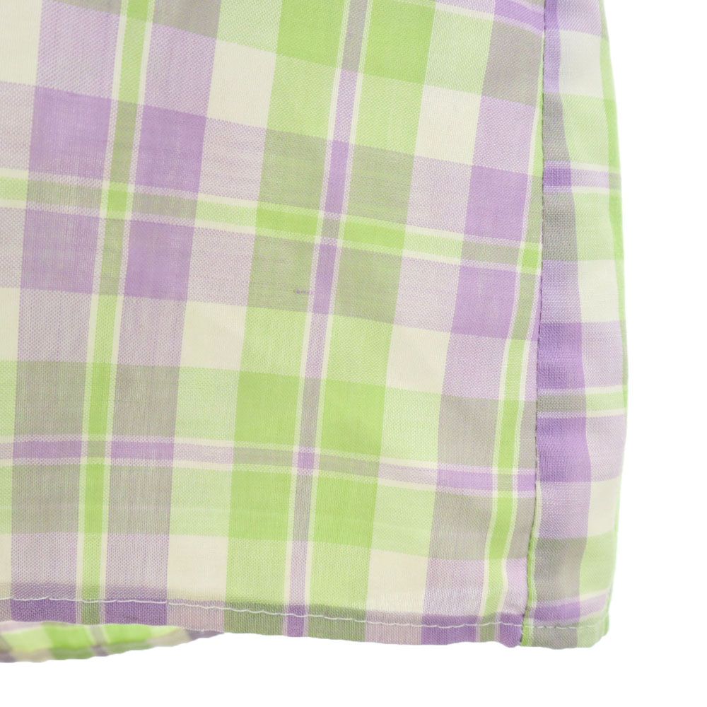 BOUTIQUE ブティック 70s ヴィンテージ 半袖 チェックシャツ 黄緑 他 メンズ