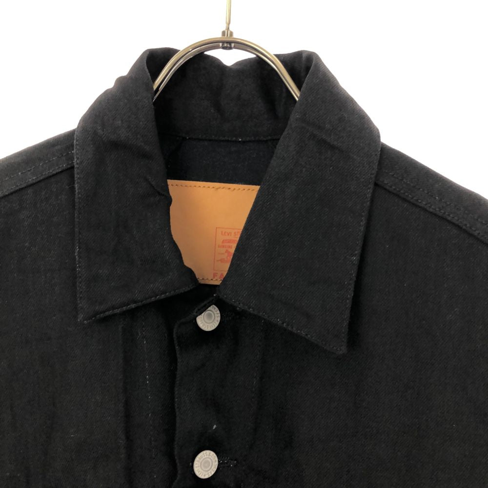 LEVI STRAUSS & CO. リーバイストラウス デニムジャケット L ブラック サスペンダー付 ジージャン メンズ