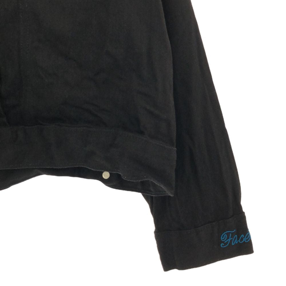 LEVI STRAUSS & CO. リーバイストラウス デニムジャケット L ブラック サスペンダー付 ジージャン メンズ