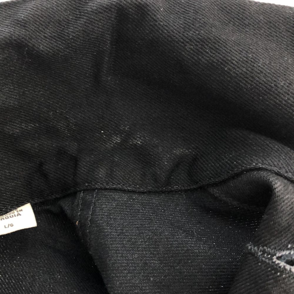 LEVI STRAUSS & CO. リーバイストラウス デニムジャケット L ブラック サスペンダー付 ジージャン メンズ