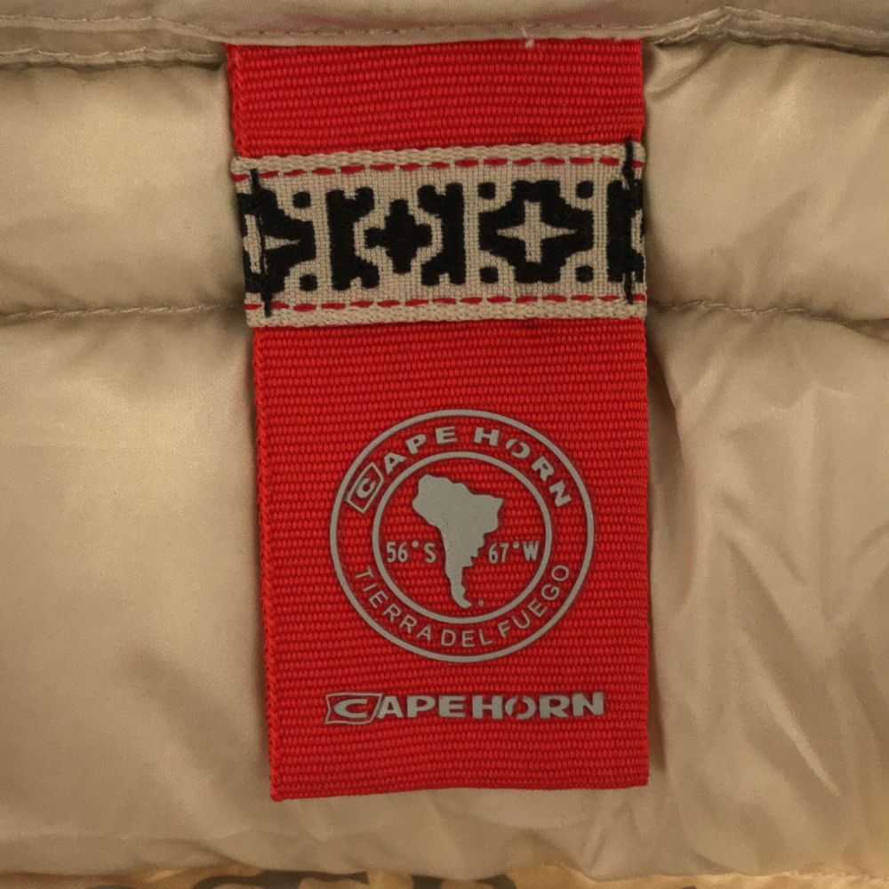 CAPEHORN ケープホーン ラクーン ファー付き ダウンコート 42 ベージュ レディース