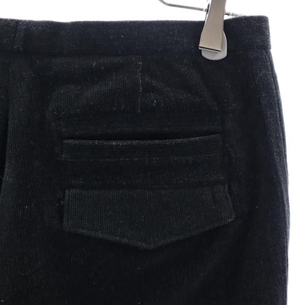 Milok ミロック 日本製 ウール クロップド コーデュロイパンツ S 黒 メンズ