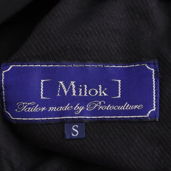 Milok ミロック 日本製 ウール クロップド コーデュロイパンツ S 黒 メンズ