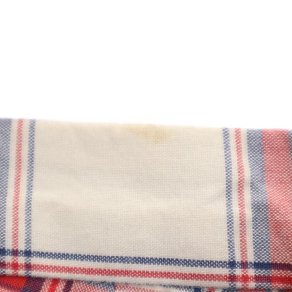 PT01 ピーティーゼロウーノ チェック ゴルフ パンツ 46 ホワイト系×レッド系 ティー付き ボタンフライ メンズ