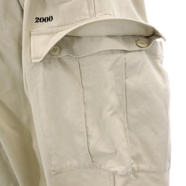 atmos アトモス レオパード柄 切替 カーゴパンツ M アイボリー メンズ