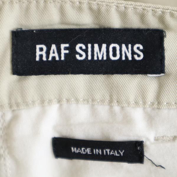 ラフシモンズ イタリア製 パンツ 44 アイボリー RAF SIMONS メンズ