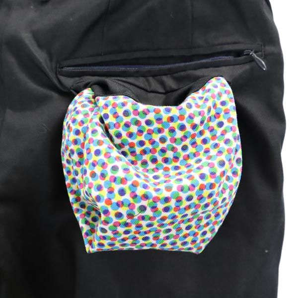 ANREALAGE アンリアレイジ リバーシブル スラックスパンツ S グレー／青系 ボタンフライ メンズ