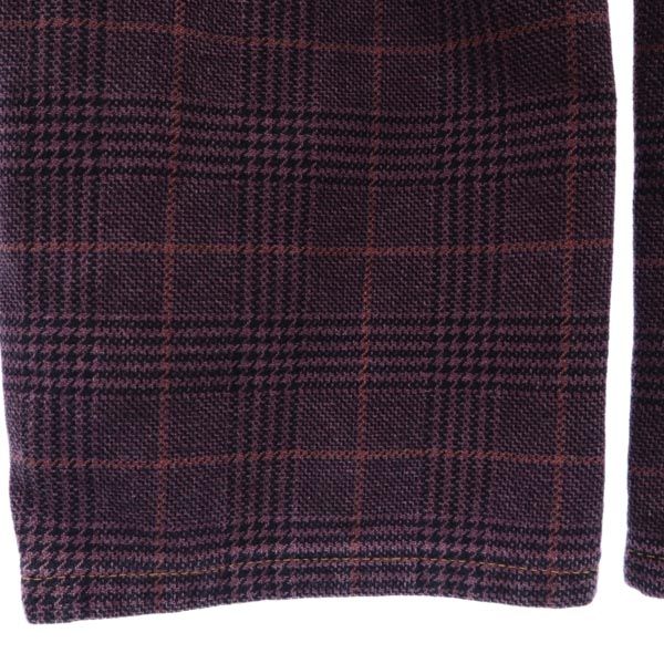 PT05 ピーティーゼロチンクエ グレンチェック クロップドパンツ w28 ピンク系 ボタンフライ メンズ