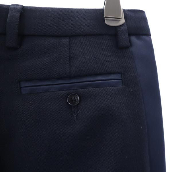 未使用 Emporio Armani エンポリオアルマーニ サイドライン セレモニー パンツ 130cm ネイビー系 テーパード キッズ