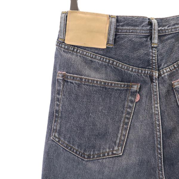 ACNE STUDIOS アクネストゥディオズ BlaKonst イタリア製 ストレートデニムパンツ w24 ブラック系 ボタンフライ ジーパン レディース