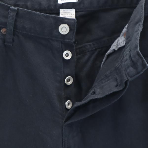 Mynt Denim ミントデニム USA製 テーパードデニムパンツ w31 ブラック系 ボタンフライ ジーパン メンズ