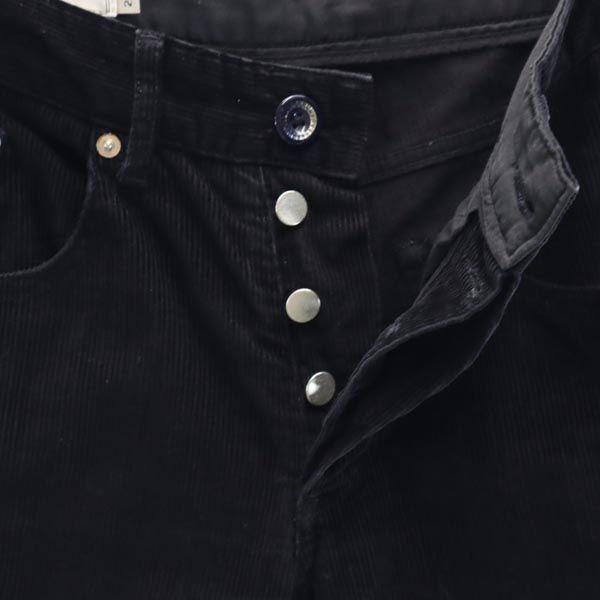 MAISON KITSUNE メゾンキツネ コーデュロイパンツ w28 ブラック系 ボタンフライ メンズ