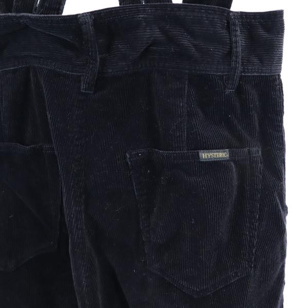 HYSTERIC GLAMOUR ヒステリックグラマー 肩紐付き コーデュロイパンツ S 黒 レディース