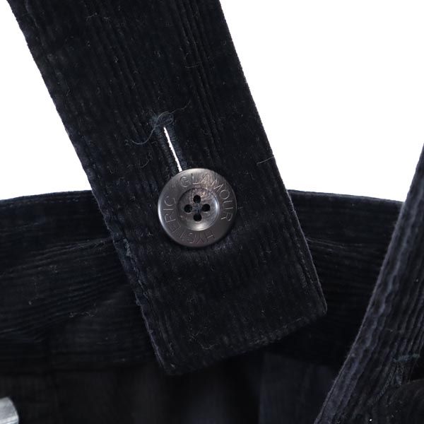 HYSTERIC GLAMOUR ヒステリックグラマー 肩紐付き コーデュロイパンツ S 黒 レディース