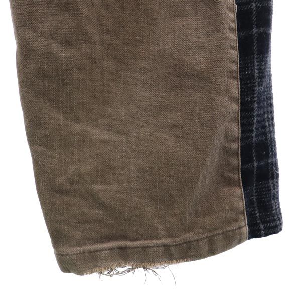 LEFLAH レフラー サイドチェック ロングパンツ ブラウン系 メンズ