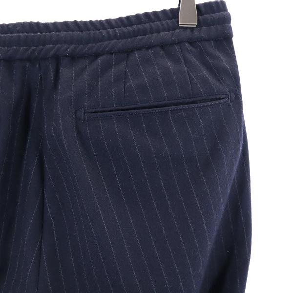 MORRIS & SONS モリスアンドサンズ ウールブレンド ストライプ テーパードパンツ 2 ブラック系 メンズ