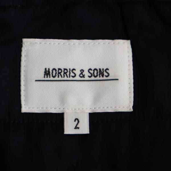 MORRIS & SONS モリスアンドサンズ ウールブレンド ストライプ テーパードパンツ 2 ブラック系 メンズ