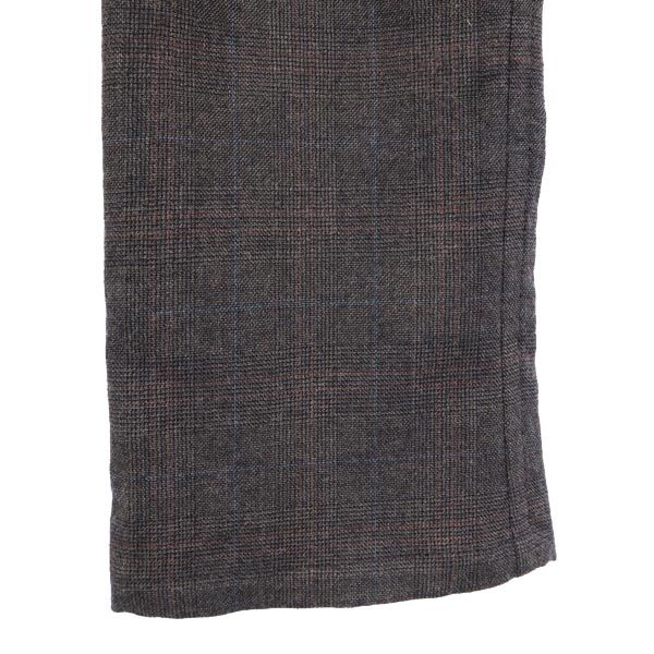 tricot COMME des GARCONS トリココムデギャルソン 2012年 ウール 日本製 チェック柄 ロングパンツ M 茶系 メンズ