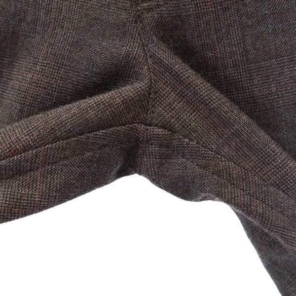 tricot COMME des GARCONS トリココムデギャルソン 2012年 ウール 日本製 チェック柄 ロングパンツ M 茶系 メンズ