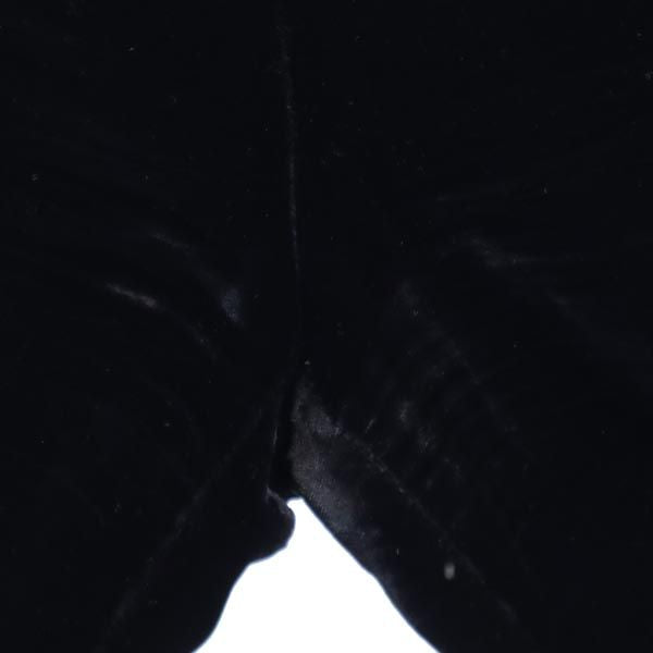 GIORGIO ARMANI ジョルジオアルマーニ ベロア調 ロングパンツ 40 ブラック レディース