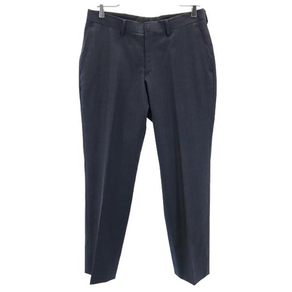 レナウン 日本製 ウールブレンド スラックスパンツ グレー系 renown メンズ