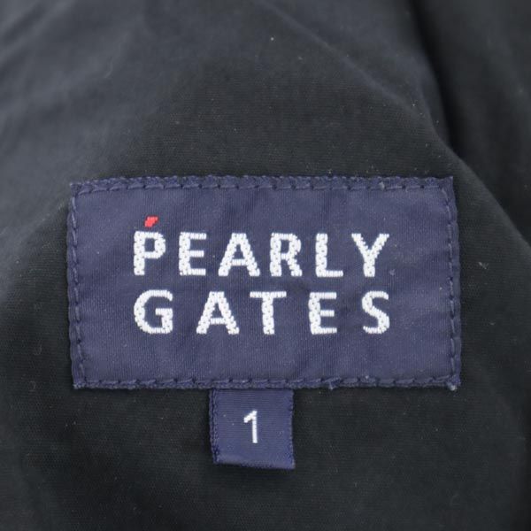 PEARLY GATES パーリーゲイツ 千鳥格子柄 ゴルフ パンツ 1 ネイビー系 レディース