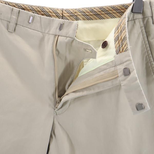 BURBERRY BLACK LABEL バーバリーブラックレーベル 三陽商会 ストレッチ コットンパンツ ウエスト73 ベージュ メンズ
