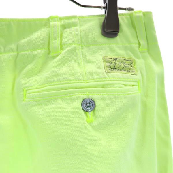 POLO RALPH LAUREN ポロラルフローレン ボーイフレンド チノパンツ 4 蛍光グリーン レディース