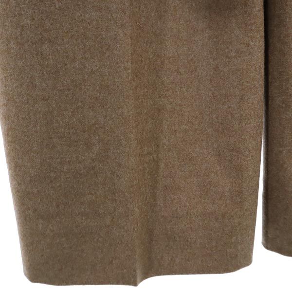 未使用 YVES SAINT LAURENT イヴサンローラン 三陽商会 ウール ロングパンツ T7 ブラウン系 レディース