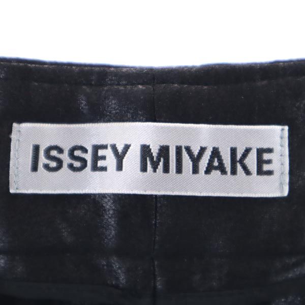 ISSEY MIYAKE イッセイミヤケ ロングパンツ 1 ブラック系 サイド裾ジップ レディース