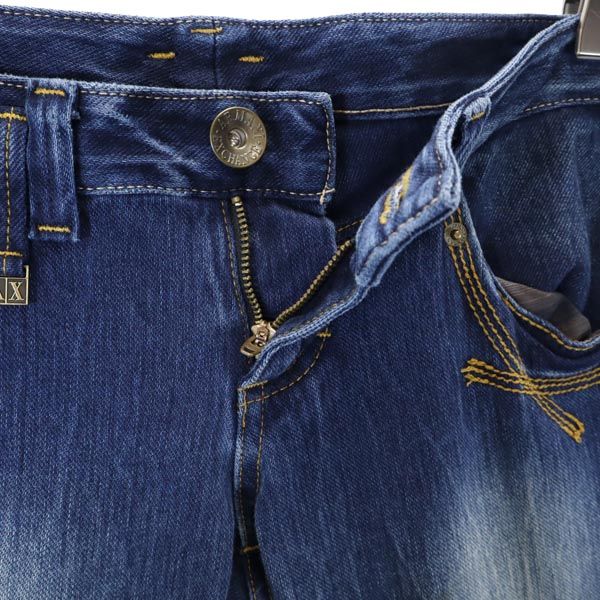 ARMANI EXCHANGE アルマーニエクスチェンジ ストレートデニムパンツ 0 ジーパン ストレッチ レディース