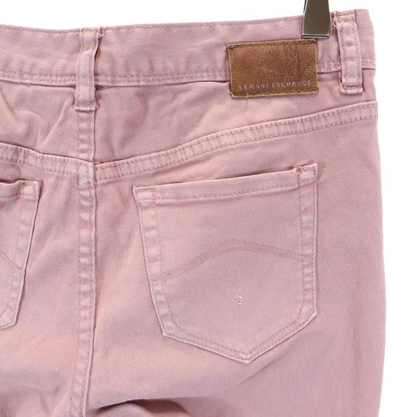 アルマーニエクスチェンジ ストレッチ スキニーパンツ 2 ピンク系 ARMANI EXCHANGE レディース