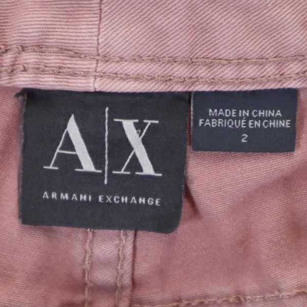 アルマーニエクスチェンジ ストレッチ スキニーパンツ 2 ピンク系 ARMANI EXCHANGE レディース