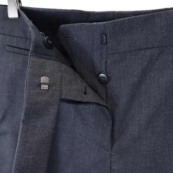 PRADA プラダ クロップドパンツ 40 ダークグレー ボタンフライ レディース