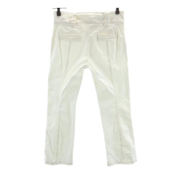 JIL SANDER ジルサンダー イタリア製 ストレッチパンツ 32 白 レディース