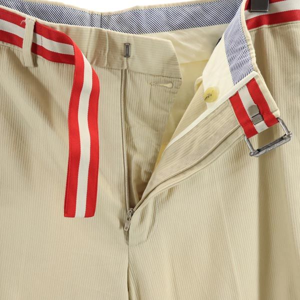 Equipage エキパージュ ストライプ地 コットンパンツ 48 ベージュ メンズ