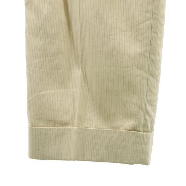 Equipage エキパージュ ストライプ地 コットンパンツ 48 ベージュ メンズ