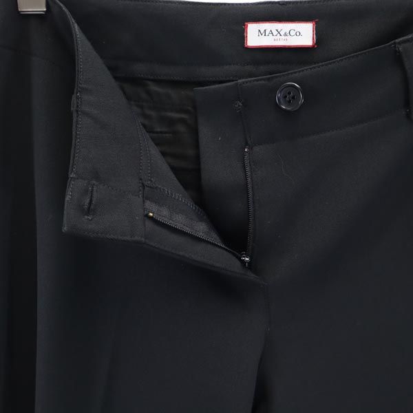 MAX&CO マックスアンドコー スラックスパンツ 42 ブラック レディース