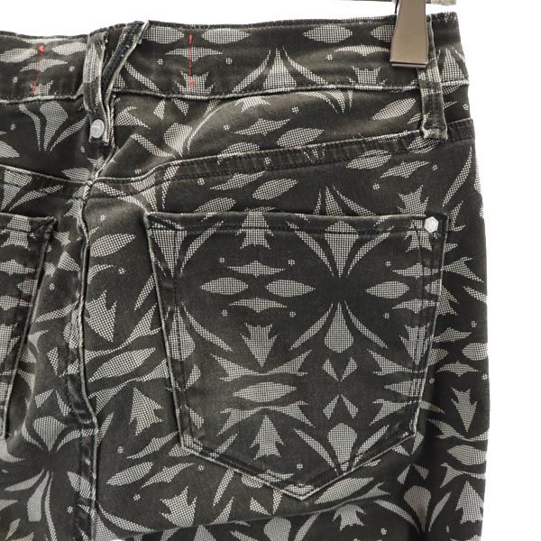 MARC BY MARC JACOBS マークバイマークジェイコブス 総柄 クロップドパンツ w26 グレー系 レディース