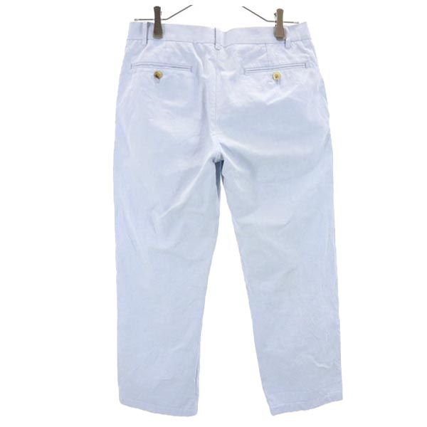 MARGARET HOWELL マーガレットハウエル 日本製 リネンブレンド コットンパンツ 2 青 メンズ