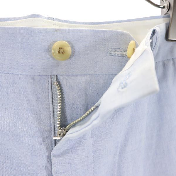 MARGARET HOWELL マーガレットハウエル 日本製 リネンブレンド コットンパンツ 2 青 メンズ