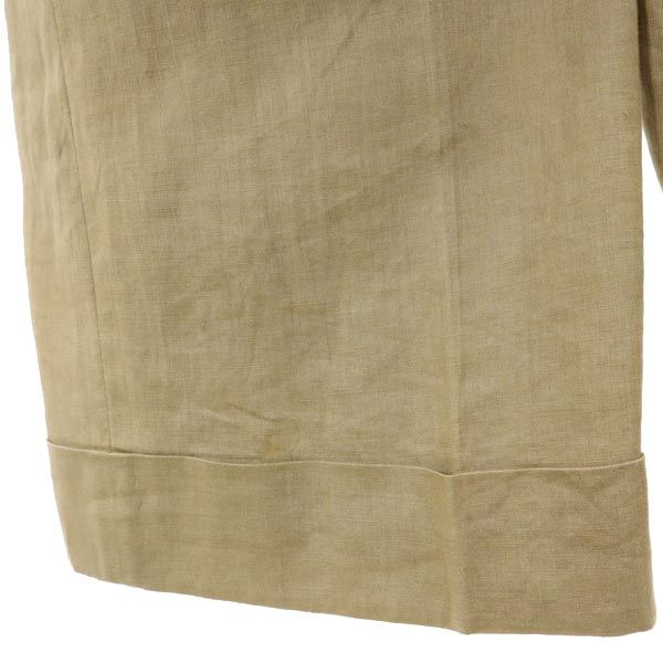 JUNYA WATANABE ジュンヤワタナベ 2007年 コムデギャルソン リネン ワイドパンツ SS 茶系 メンズ