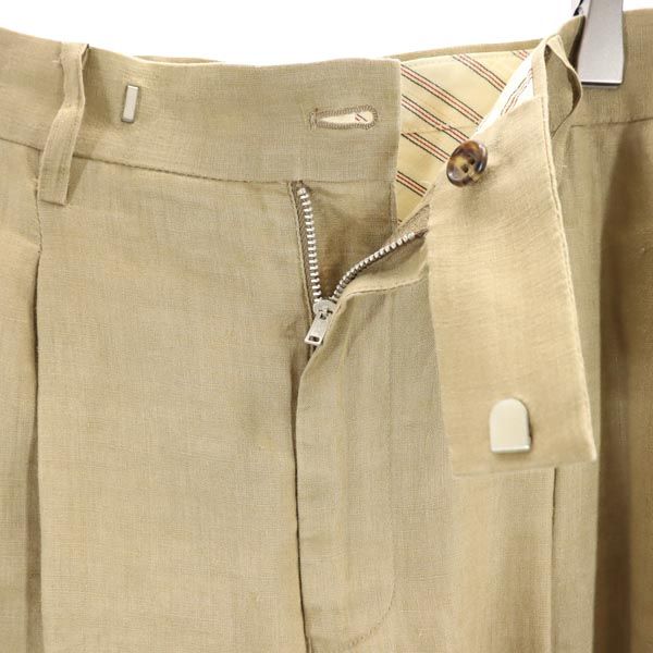 JUNYA WATANABE ジュンヤワタナベ 2007年 コムデギャルソン リネン ワイドパンツ SS 茶系 メンズ