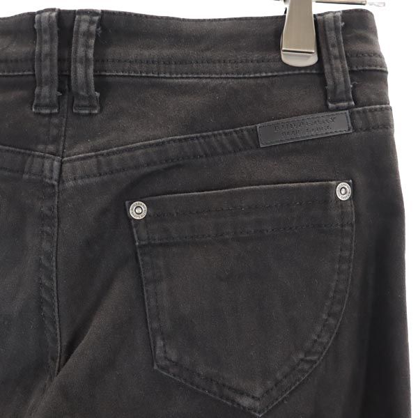 BURBERRY BLUE LABEL バーバリーブルーレーベル 三陽商会 スキニーパンツ 36 黒 ストレッチ レディース