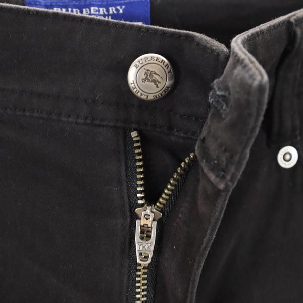 BURBERRY BLUE LABEL バーバリーブルーレーベル 三陽商会 スキニーパンツ 36 黒 ストレッチ レディース